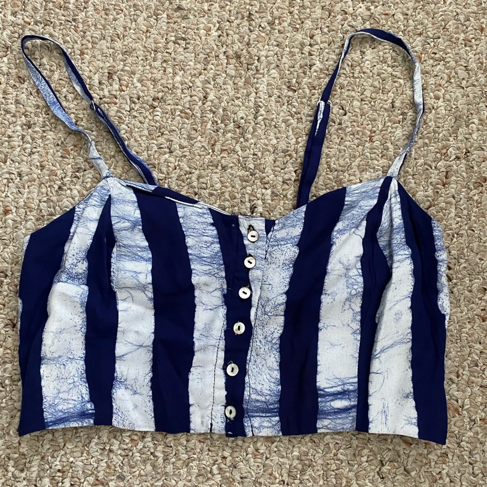 Batik print tank top